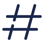 Hashtag SVG Icon